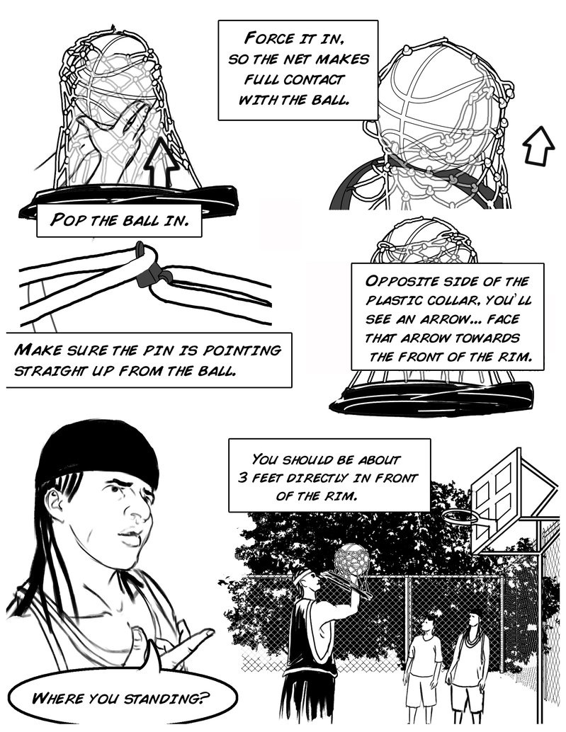 The World's First Portable Replacement Basketball Net